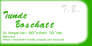 tunde boschatt business card